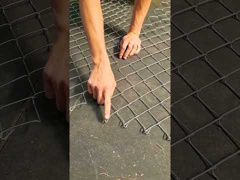 Cortar y unir enrejado simple torsión para tu jardín #jardineria #vallas #bricolaje #hazlotumismo