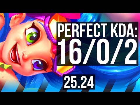 ZOE vs VIKTOR (MID) | Perfect KDA: 16/0/2 | KR Diamond | 25.24