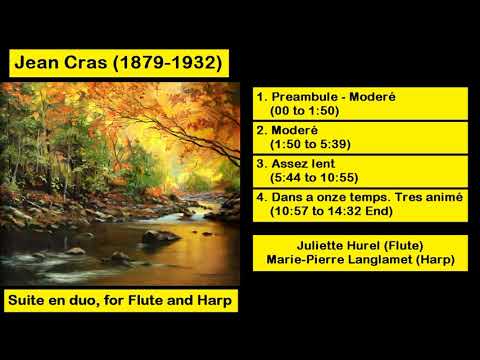 Jean Cras (1879-1932) - Suite en duo, for Flute and Harp