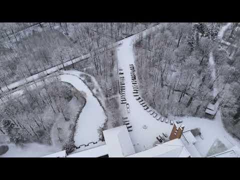 Virgo Fidelis vzw Drone stock 4k Torhout Belgium stock footage