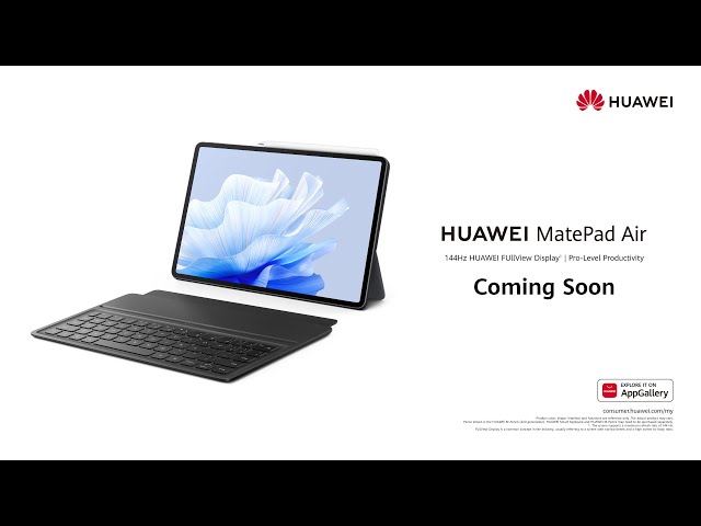 هواوي - ميت باد اير شاشة 11.5 سعة 256 رام 8 + كيبورد لون اسود