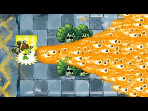 PvZ 2 Challenge - 50 Plants Level 1 Power Up Vs ZCorp HelpDesk Zombie Level 20 - Who will win?