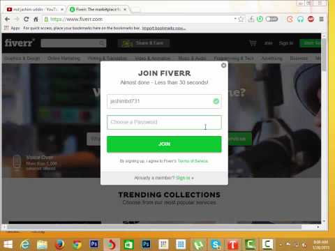 how to create fiverr account ??