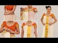Kerala Style Saree How To Wear Kerala Style Saree Step By Step Perfect Saree Draping To Look Slim