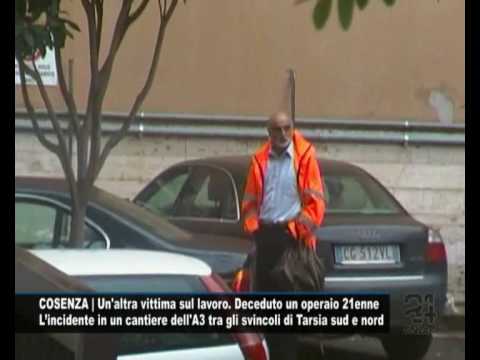 CN24 | COSENZA | Un'altra vittima sul lavoro. Deceduto un operaio 21enne