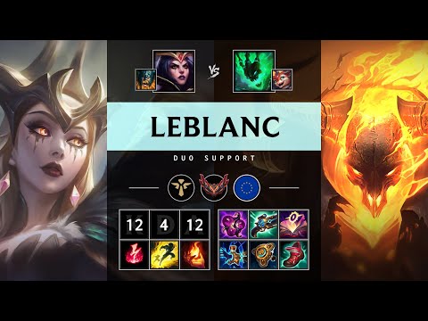 LeBlanc Support vs Thresh: Legendary - EUW Grandmaster Patch 14.23
