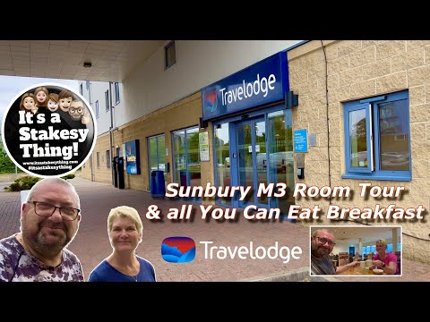 Sunbury Travelodge M3 Room tour & all you can Eat Breakfast Buffet #itsastakesything