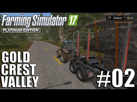 Farming Simulator 17 - Gold Crest Valley - Timelapse # 2 - Removing Trees And Crops