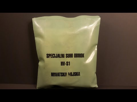 Unboxing and Review of Croatian Army Special Dry Ration HVS1