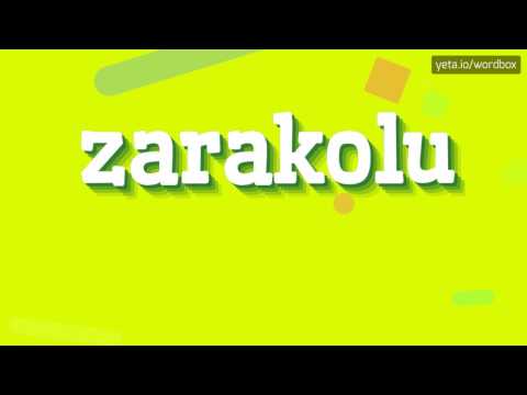ZARAKOLU - HOW TO PRONOUNCE IT!?