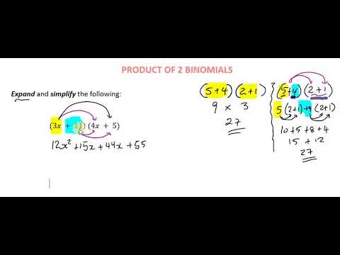 PRODUCT OF TWO BINOMIALS | Caribbean Mathematics | CXC
