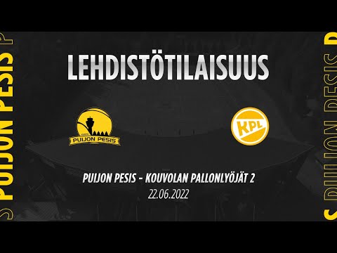 22.06.2022 Lehdistötilaisuus Puijon Pesis - Kouvolan Pallonlyöjät