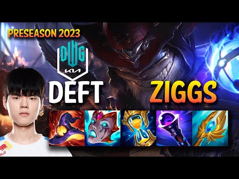 DK Deft ZIGGS vs CAITLYN ADC - KR Ranked