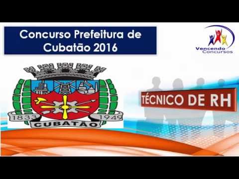 Concurso Cubatão, Técnico em RH, Concurso Público Cubatão 2016