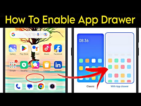How to enable app drawer in miui 13 system launcher 2023 | swipe up to open app drawer In Mi Phone