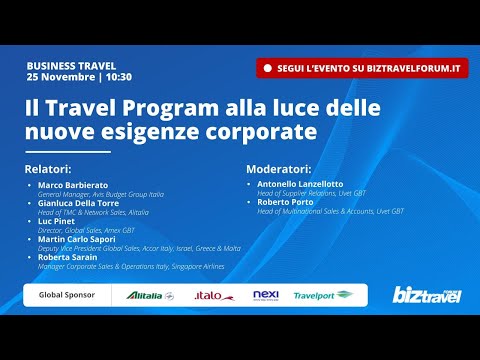 , title : 'Il Travel Program alla luce delle nuove esigenze corporate'