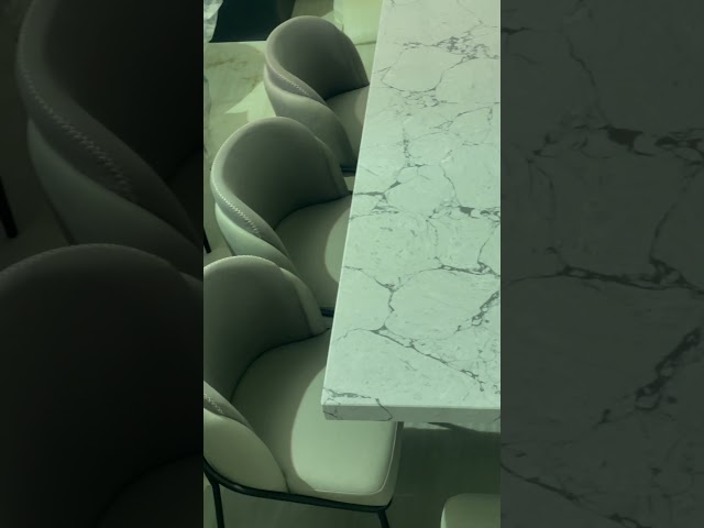 طاولة طعام رخام صناعي 8 كراسي