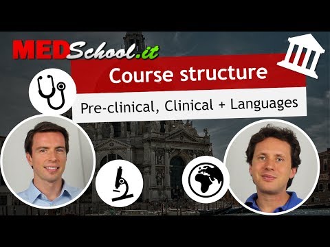 How is the course structured? - English Med Schools in Italy with Erik Campano and Alex O.