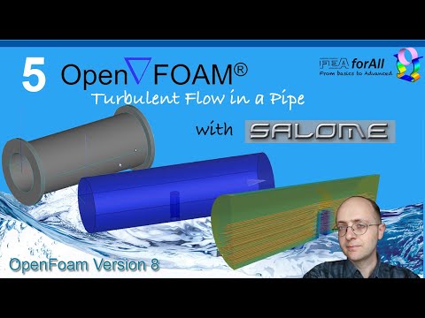 [OpenFoam Tutorial 5]   Turbulent Flow in a Pipe with Salome as Mesher