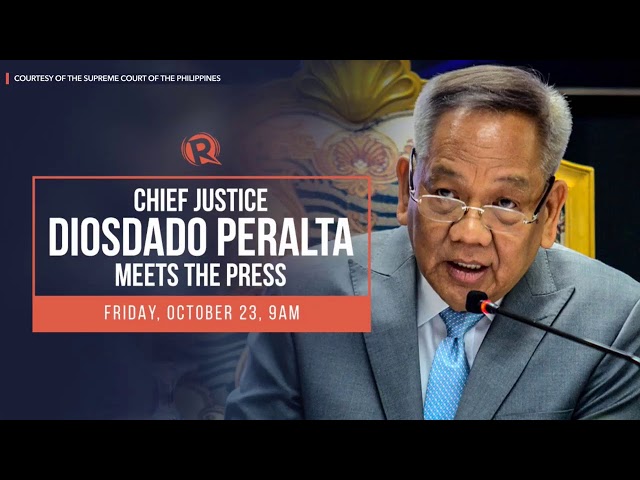 WATCH: Chief Justice Peralta meets the press