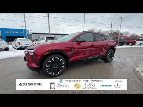 2025 Chevrolet Blazer EV RS AWD in Red for sale at Ontario Motor Sales in Oshawa, ON