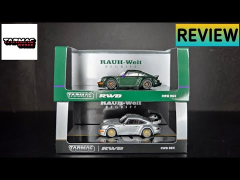Feature Image thumbnail for the video blog My First RWB Models!  Tarmac Works - RWB 964 Silver and Green - REVIEW by  booster_diecast