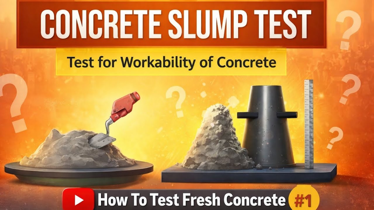Concrete Slump Test || Test for Workability of Concrete#1