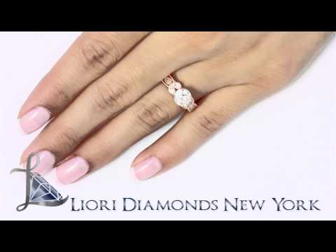 ER-SOLD-235 - 1.62 Carat G-I1 Round Diamond Engagement Ring 14k Rose Gold Vintage Style