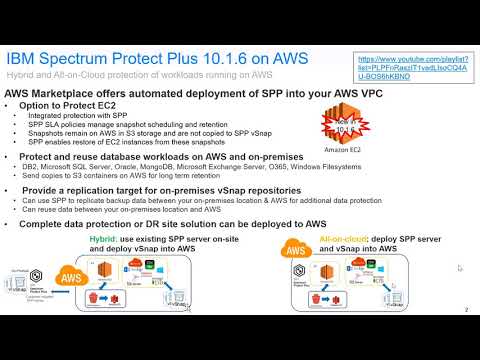 IBM Spectrum Protect 10.1.6 on AWS: EC2 protection - Demo