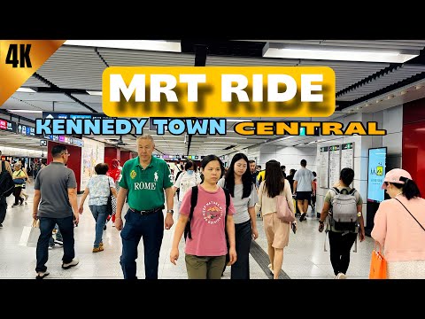 📍Hong Kong MTR ride Kennedy Town - Central Hong kong island Line | 4k HDR #hongkong #mtr 