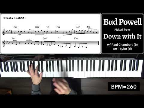 A Lick A Week: 130th Week: Bud Powell's Lick on "Down with It"