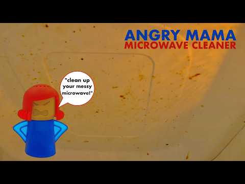 Steam Clean a Messy Microwave using your Angry Mama