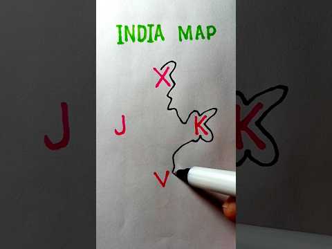 XJVK= India Map 🗾 #shorts #youtubeshorts #indiamap