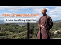 FEEL GROUNDED And CALM 5 Minute Belly Breathing Exercise Qigong For Beginners