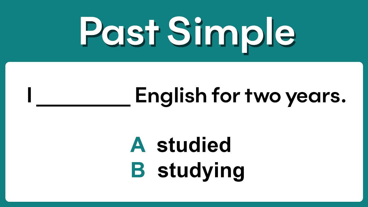 Past Simple | Grammar test