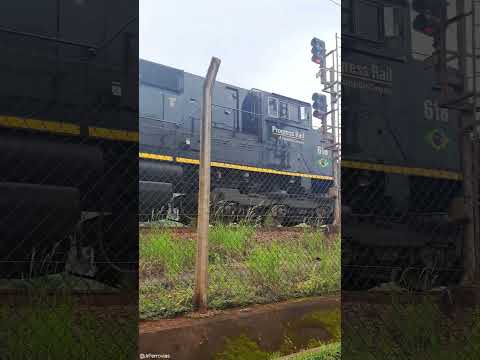 MRS - EMD SD70ACe45 #618 atuando no auxilio de cauda.