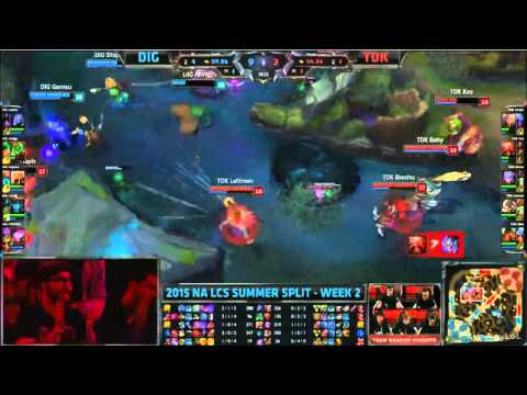TDK Kez Baron Steal vs DIG - W2D1 NA LCS Summer 2015 - League of Legends