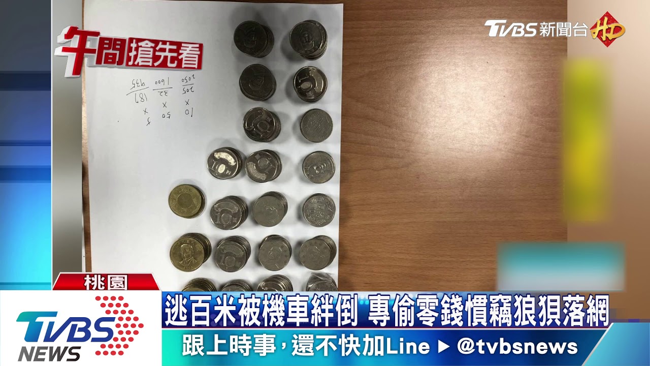 賊連偷愛心零錢箱 遭查緝朝警砸硬幣阻擋
