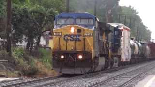 preview picture of video 'CSX Mixed Freight In Jessup'
