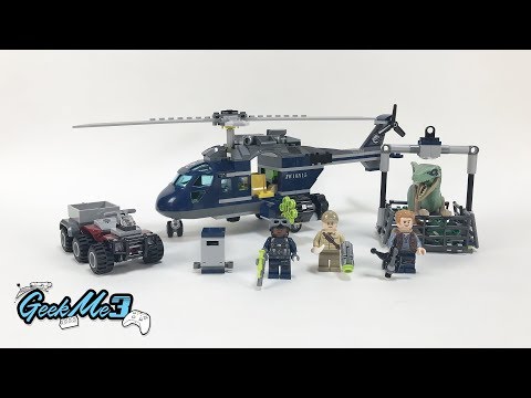 Vidéo LEGO Jurassic World 75928 : La poursuite en hélicoptère de Blue