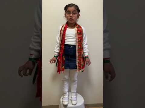 Republic day 26-Jan-2022 wishes from baby Ramneet @Tokyo, Japan