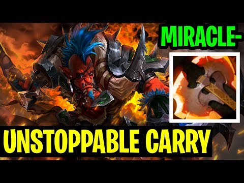 Unstoppable Carry - Miracle- Troll Warlord - Dota 2