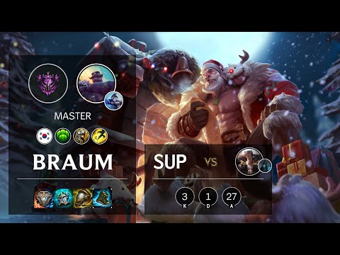 Braum Support vs Sett - KR Master Patch 10.14
