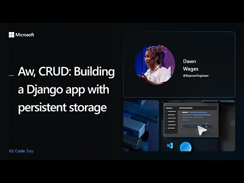 Aw, CRUD: Building a Django app with persistent storage