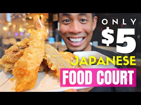 在日本的美食廣場上，只有5美元的食物 (Only $5 Foods at a Japanese Food Court)