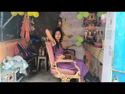 2 Time Face Shave | 2 Time Underarm Shave & A Nose Trim 👉🏻 Girl in Road-Side Barbershop 💈