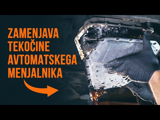 Oglejte si video vodič, kako zamenjati Olje za avtomatski menjalnik na RENAULT SYMBOL / THALIA