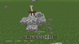 Minecraft PS4 - Sword In Stone Tutorial