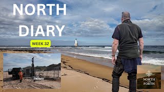 NORTH DIARY Week 32 - Harvest Starts, A Visit To A Lighthouse, A Deep Hole & Wildlife Cam Footage.