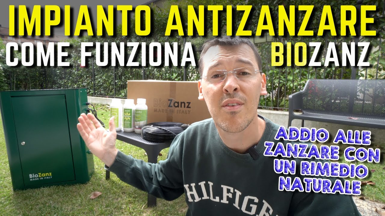 SOLUZIONE ANTIZANZARE PER GIARDINO impianto antizanzare BIOZANZ proteggersi in modo naturale